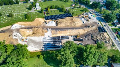 Construction Progress Aerial Photography