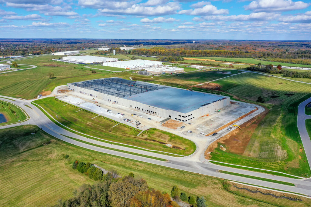 Construction aerial photography