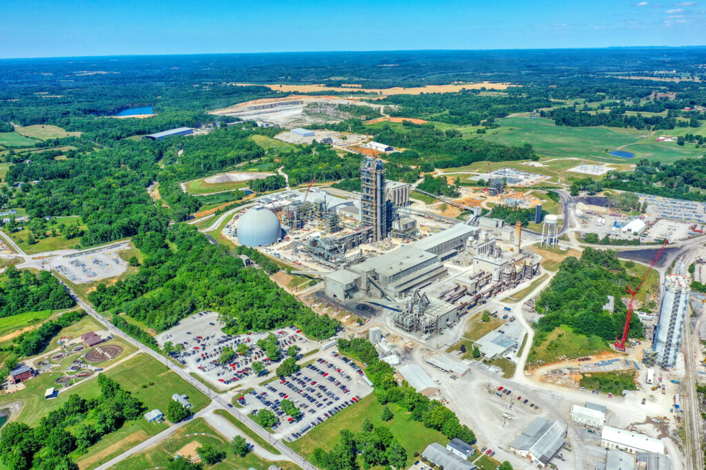 Construction aerial photography