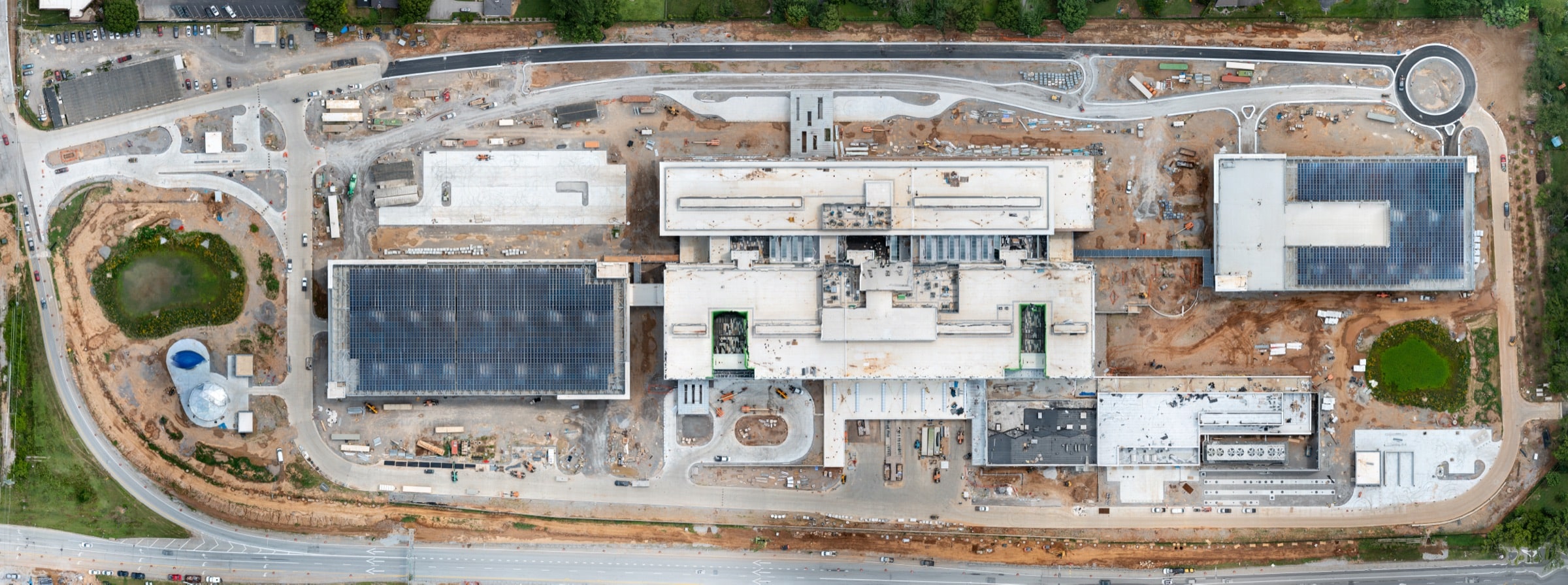 Drone orthomosaic map of the Louisville VA hospital site, July 2026
